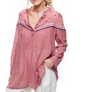 Free People Hearts and Colors Tunic Top